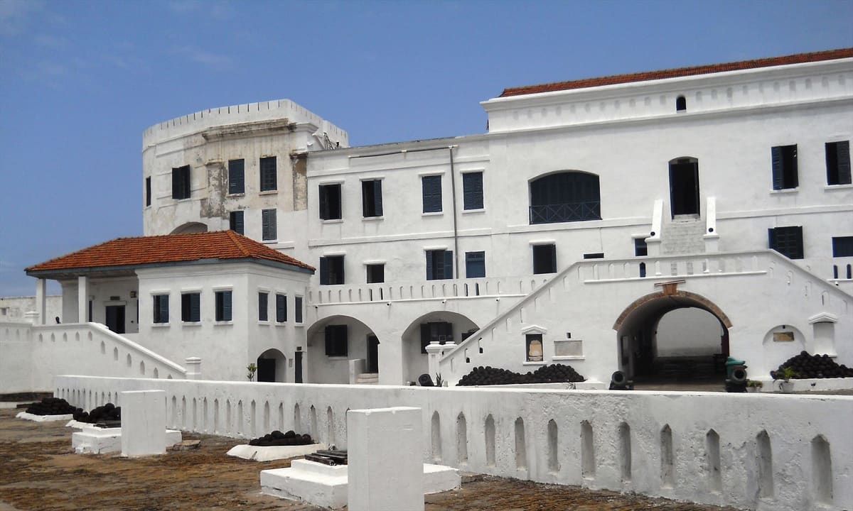 The courtyard of Cape Coast Castle