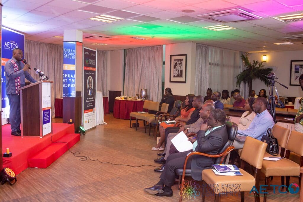 Guests seated in the room at the press launch of the first Africa Energy Technology Conference, Alisa Hotel, Accra, June 2023