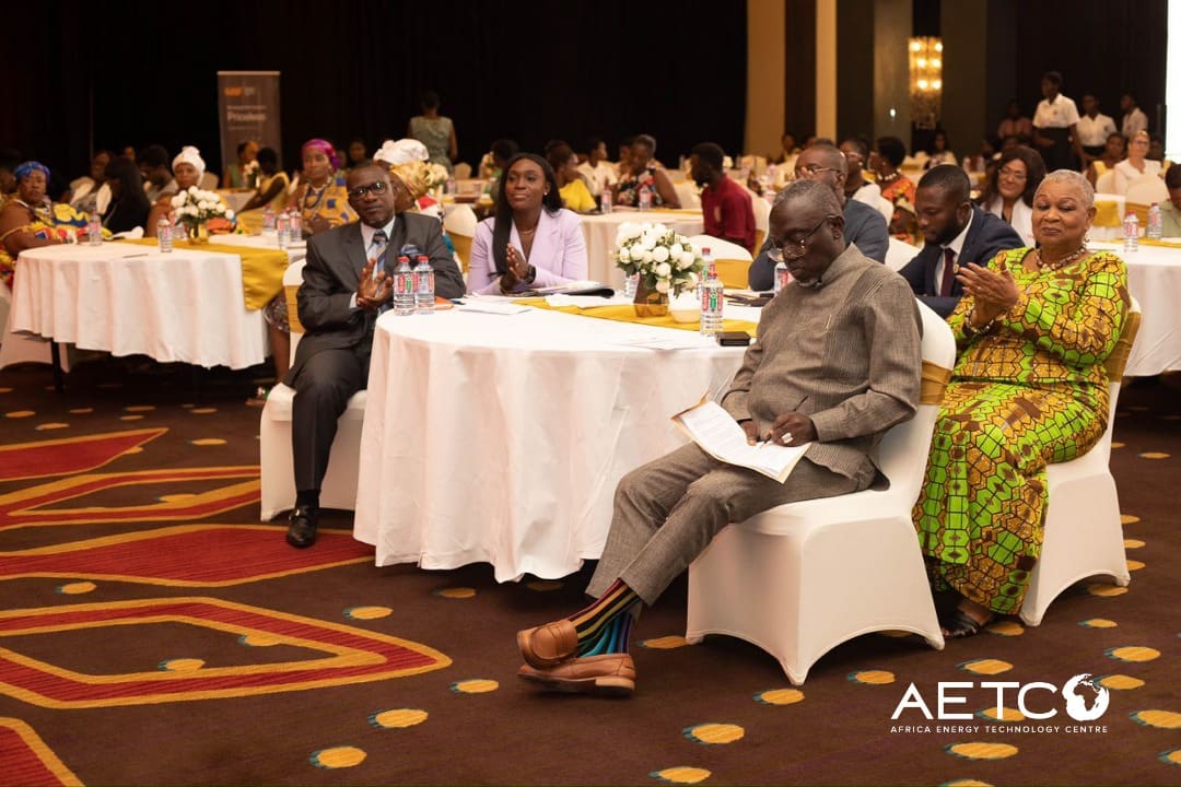 Guests seated at round tables at the launch of the Minerals Income Investment Fund's Women in Mining scholarship scheme, 2024
