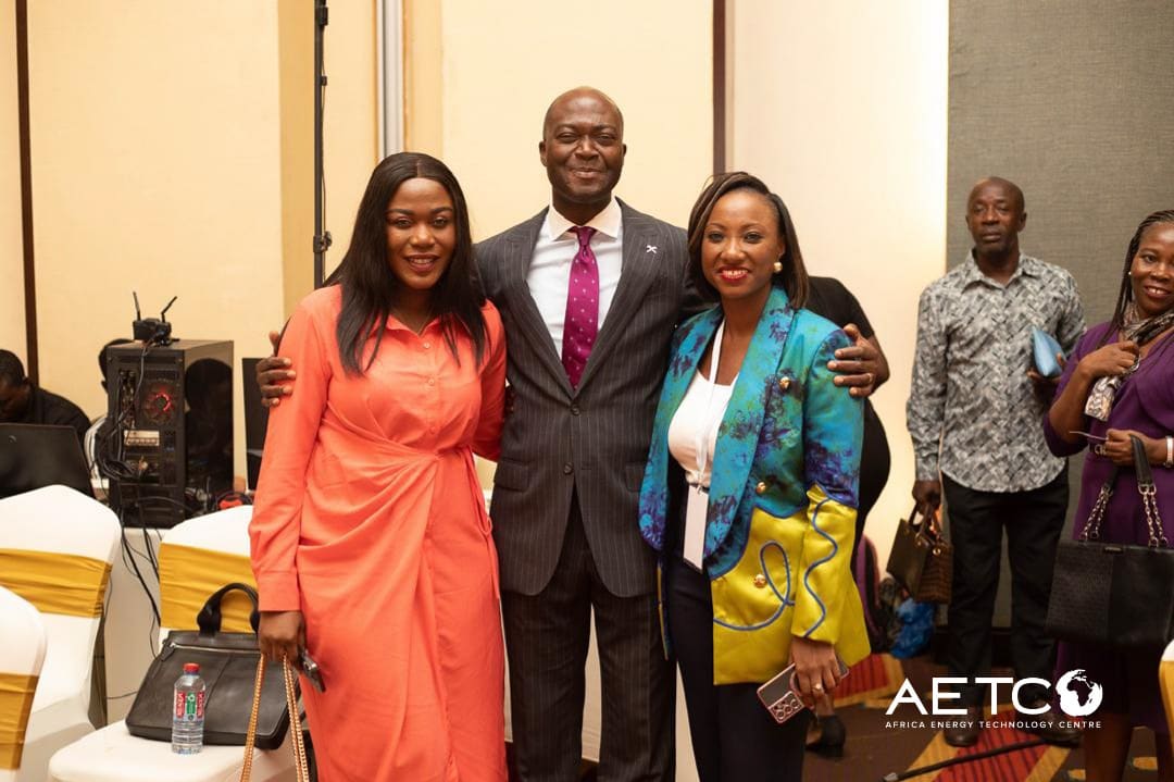Guests pose together at the launch of the Minerals Income Investment Fund's Women in Mining scholarship scheme, 2024